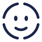 Face Scan Circle SVG Icon